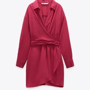 Zara mini wrap dress